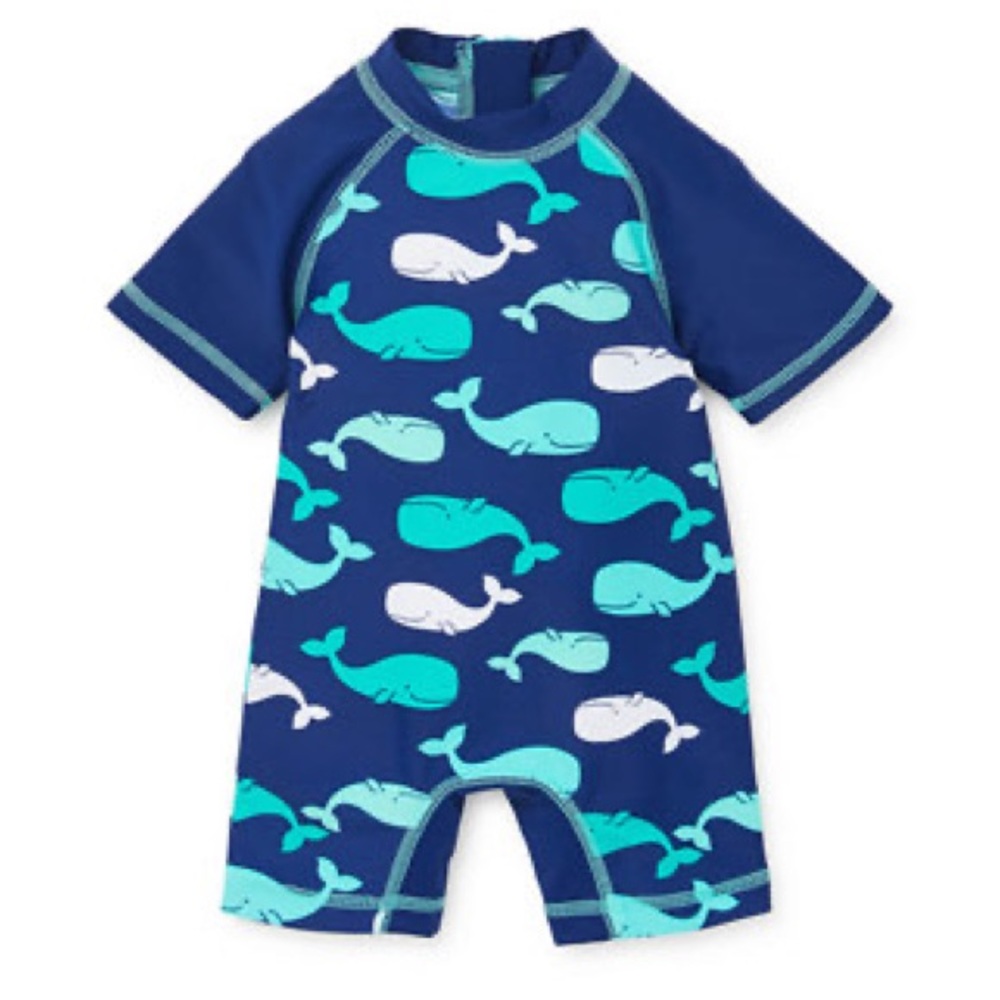 Little Me boys one piece swimsuit 24M Used